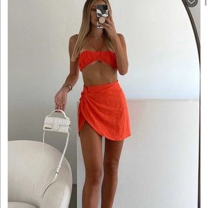 Whitefox boutique sunset view orange matching set